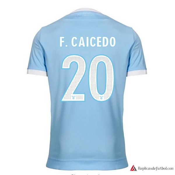 Camiseta Lazio Primera equipación F.Caicedo 2017-2018